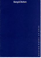 Bang & Olufsen - MASTER-PANEL-AV-9000-Owners-Manual 